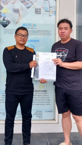 Serah Terima tim PT DNA MITRA TEKNIK